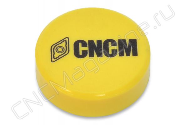 Магнит для станка и доски, d 30 мм, желтый, CNCM, 1 шт.