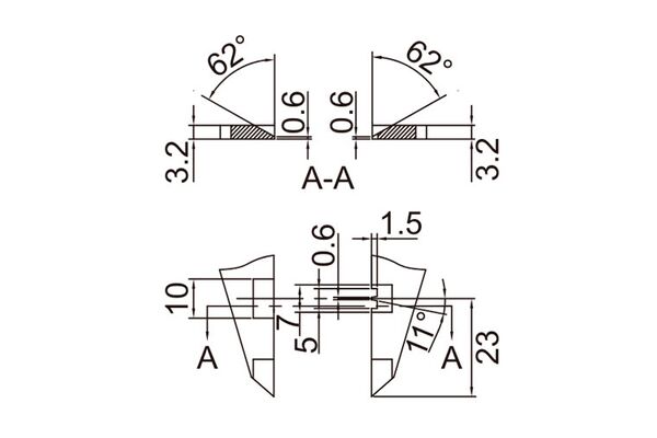 1165-150A Штангенциркуль цифровой для измерения высоты обжима ЩЦЦ-1 0-150 мм, 0.01 мм