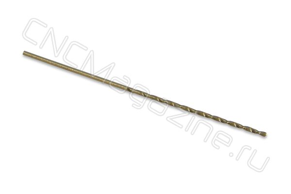 Сверло по металлу кобальтовое 1 мм (1x33x56 HSS-E Р6М5К5 М35) длинная серия 832001001