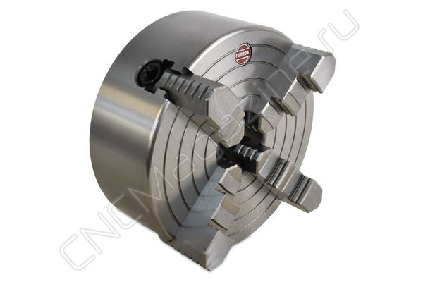 Четырехкулачковый токарный патрон K72-200/D4 CAMLOCK FUERDA