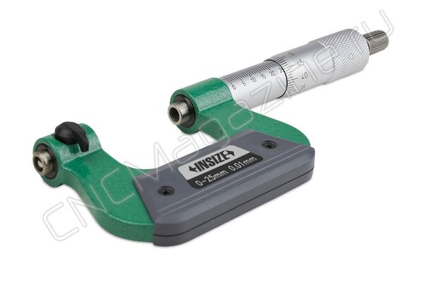 3281-S25 Микрометр резьбовой МВМ 0-25 мм, 0.01 мм (с насадками)
