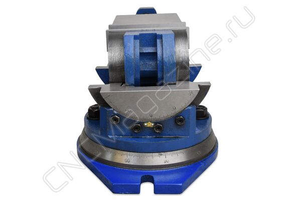 Тиски станочные глобусные трехповоротные QW125