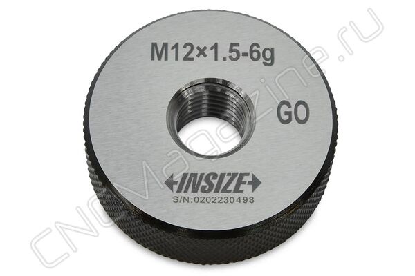 4129-12R Калибр-кольцо резьбовое с мелким шагом M12x1.5 ПР