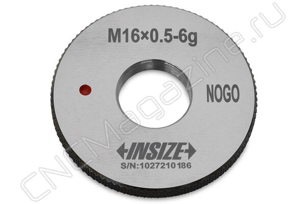 4129-16GN Калибр-кольцо резьбовое с мелким шагом M16x0.5 НЕ