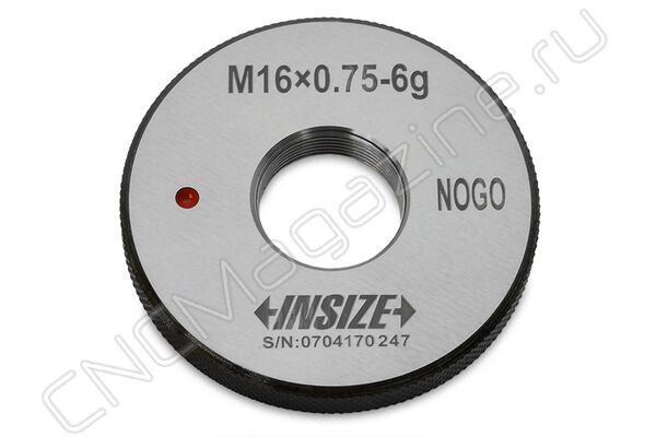 4129-16LN Калибр-кольцо резьбовое с мелким шагом M16x0.75 НЕ