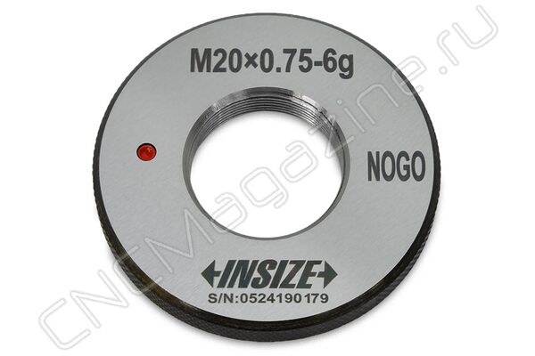 4129-20LN Калибр-кольцо резьбовое с мелким шагом M20x0.75 НЕ