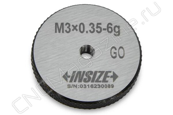 4129-3D Калибр-кольцо резьбовое с мелким шагом M3x0.35 ПР