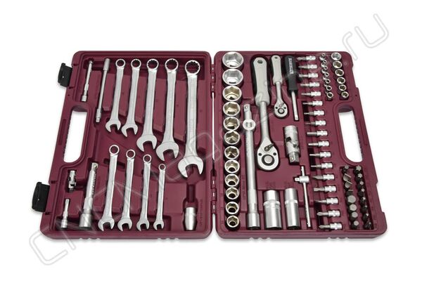 Набор инструмента универсальный 1/4", 1/2"DR, 82 предмета, Thorvik UTS0082
