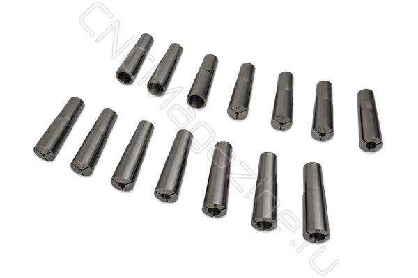 Набор цанг КМ4 для 50E (станок MR-600F): d 3, 4, 5, 6, 8, 10, 12, 14, 16, 18, 20, 22, 24, 25