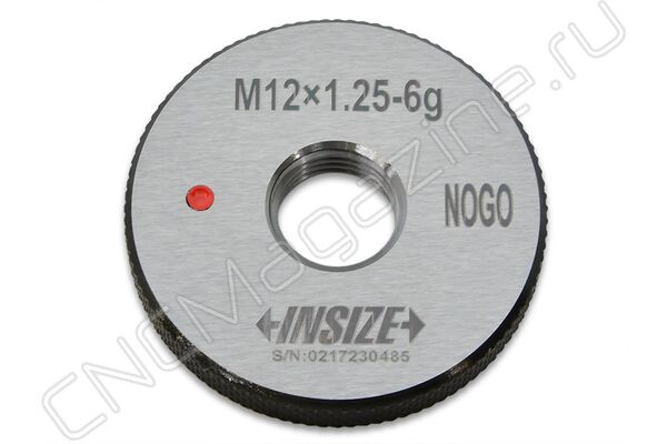 4129-12QN Калибр-кольцо резьбовое с мелким шагом M12x1.25 НЕ