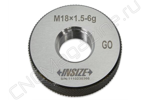 4129-18R Калибр-кольцо резьбовое с мелким шагом M18x1.5 ПР