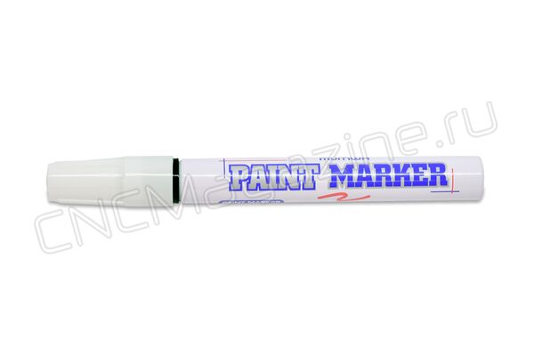 Маркер-краска MunHwa по металлу, черная, 4 мм, нитро-основа (лаковый painting marker)