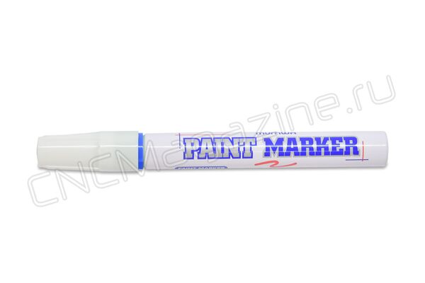 Маркер-краска MunHwa по металлу, синяя, 4 мм, нитро-основа (лаковый painting marker)