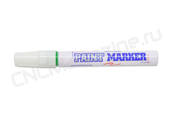 Маркер-краска MunHwa по металлу, зеленая, 4 мм, нитро-основа (лаковый painting marker)