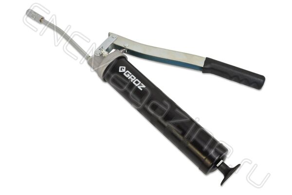 GR42700-G1R/HD/B Профессиональный плунжерный рычажный шприц для смазки, 690 атм, 500 см3, трубка, 150 мм, 1/8" BSPT