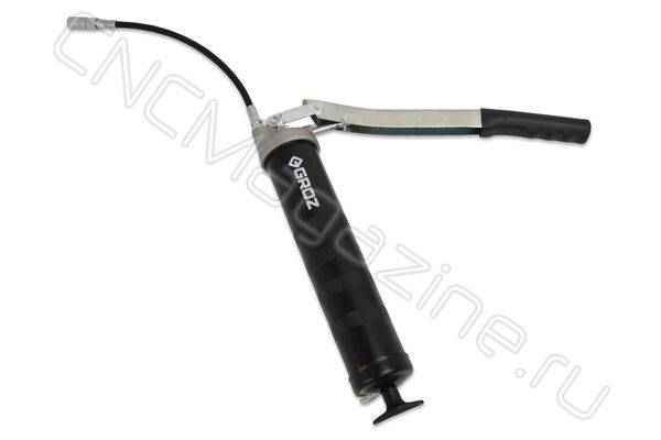 GR42720-G1F/HD/B Профессиональный плунжерный рычажный шприц для смазки, 690 атм, 500 см3, шланг, 300 мм, 1/8" BSPT