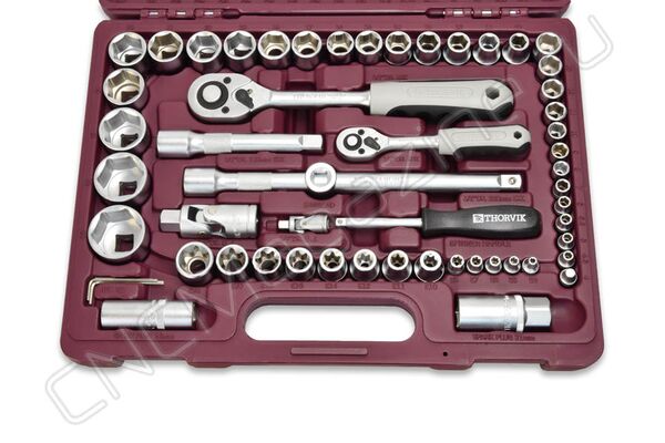 Набор инструмента универсальный 1/4", 1/2"DR, 108 предметов, Thorvik UTS0108