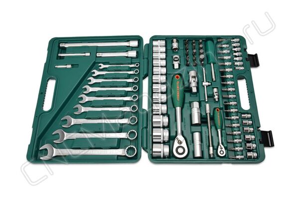 Набор инструмента универсальный 1/4", 1/2"DR, 82 предмета, Jonnesway S04H52482S