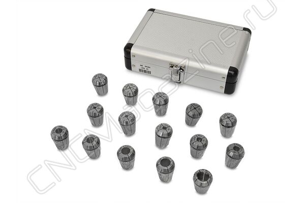 ER25G-15 шт Набор цанг с четырехгранником, ISO, 0.008