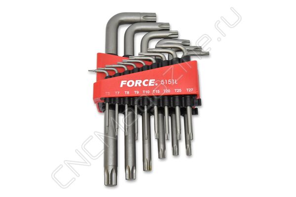 Набор ключей торцевых TORX® удлиненных Т6-Т60 15 предм. 5151L FORCE