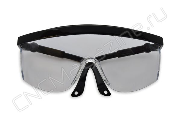 Очки защитные STAYER PRO-5R, открытого типа, монолинза с боковой защитой (2-110481)