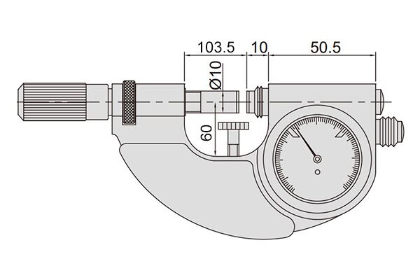 3334-100 Скоба рычажная СР-100, 75-100 мм, 0.001 мм, IP54