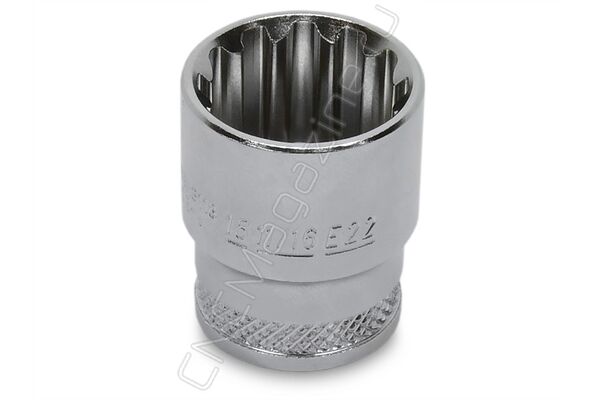 Головка торцевая SUPER TECH 3/8"DR, 18 мм, 11/16", E22 S68H3118 Jonnesway