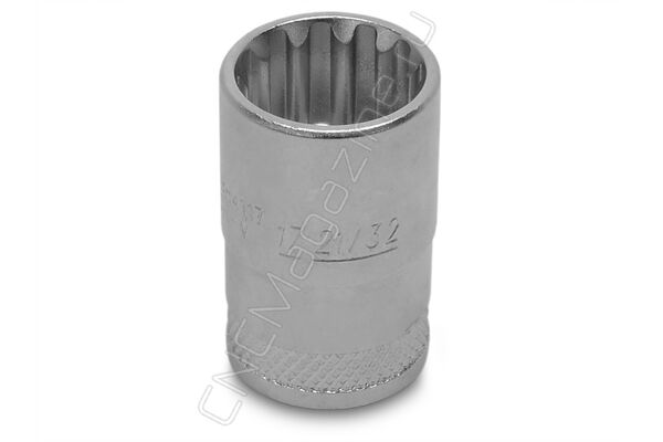 Головка торцевая SUPER TECH 1/2"DR, 17 мм, 21/32" S68H4117 Jonnesway