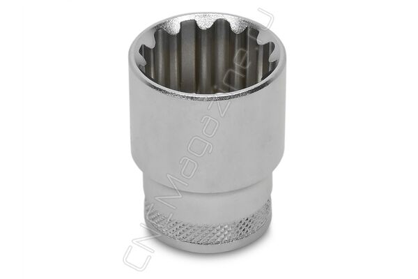Головка торцевая SUPER TECH 1/2"DR, 24 мм, 15/16", E30 S68H4124 Jonnesway