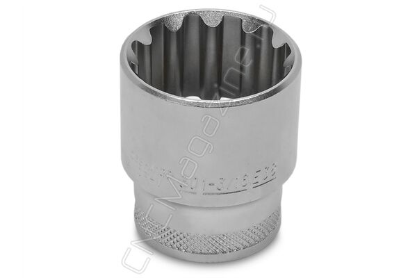 Головка торцевая SUPER TECH 1/2"DR, 30 мм, 1-3/16", E38 S68H4130 Jonnesway