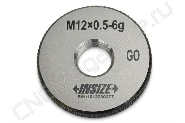 4129-12G Калибр-кольцо резьбовое с мелким шагом M12x0.5 ПР