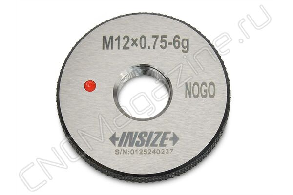 4129-12LN Калибр-кольцо резьбовое с мелким шагом M12x0.75 НЕ