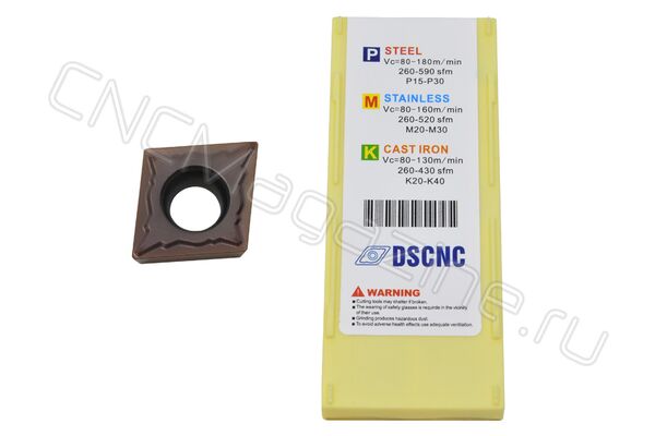 CCMT060202-GM DC6018 пластина твердосплавная для точения