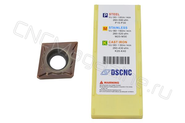 CCMT060202-GM DC6118 пластина твердосплавная для точения
