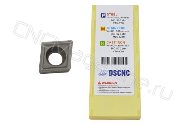 CCMT060204-TC DC90 пластина металлокерамическая для точения