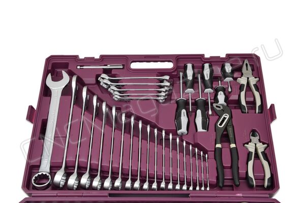 Набор инструмента универсальный 1/4", 1/2"DR, 128 предметов, Thorvik UTS0128