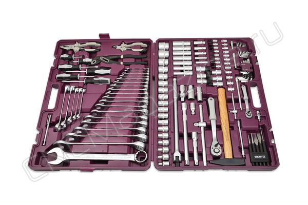 Набор инструмента универсальный 1/4", 1/2"DR, 128 предметов, Thorvik UTS0128