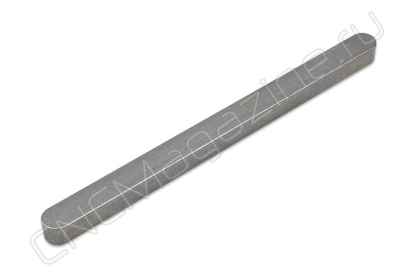Шпонка DIN6885 A 10х8х140 Б/П, призматическая, форма A