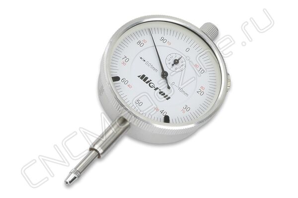 Индикатор многооборотный часового типа ИЧ-10, 0-10 мм, 0.01 мм, без ушка Micron