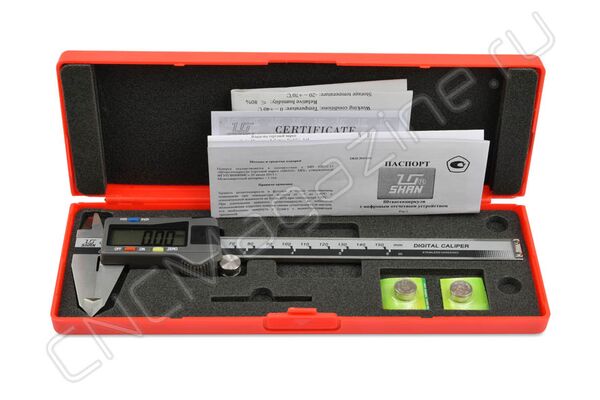 Штангенциркуль цифровой ШЦЦ-1 0-150 мм, 0,01 мм, губки 40 мм, SHAN