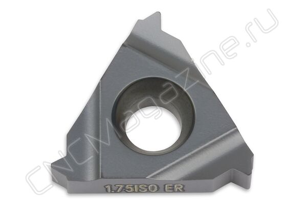 16ER1.75ISO PMK резьбовая твердосплавная пластина, метрическая резьба полный профиль 60°
