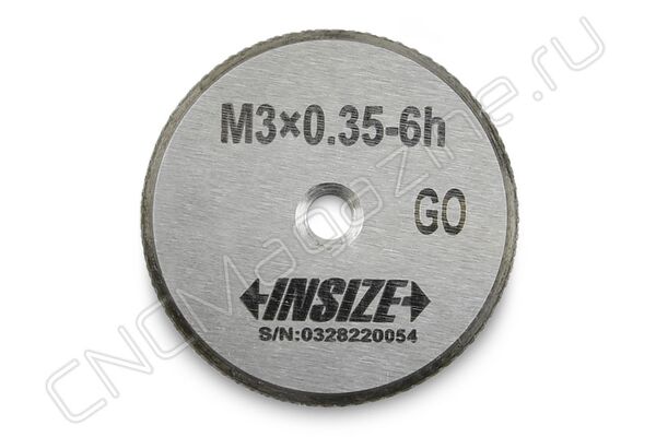 4129-3DH Калибр-кольцо резьбовое с мелким шагом M3x0.35 ПР