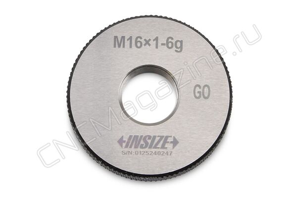4129-16P Калибр-кольцо резьбовое с мелким шагом M16x1 ПР