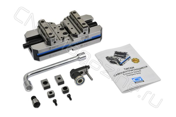 Тиски самоцентрирующиеся 5-осевые Gerardi 650-2x200 Compact Grip ART.650-2X200