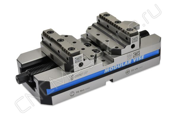 Тиски самоцентрирующиеся 5-осевые Gerardi 650-2x200 Compact Grip ART.650-2X200