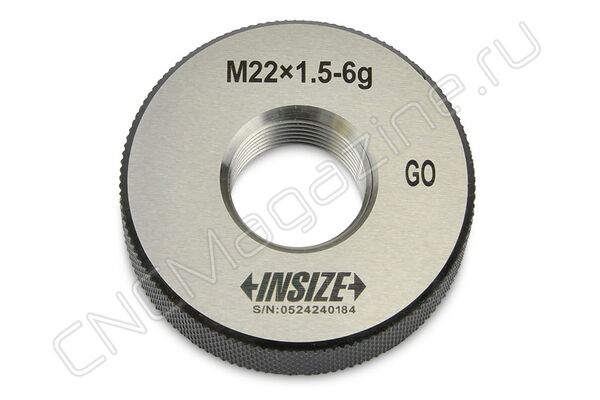 4129-22R Калибр-кольцо резьбовое с мелким шагом M22x1.5 ПР