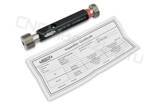 4139-22R Калибр-пробка резьбовая M22x1.5 ПР-НЕ