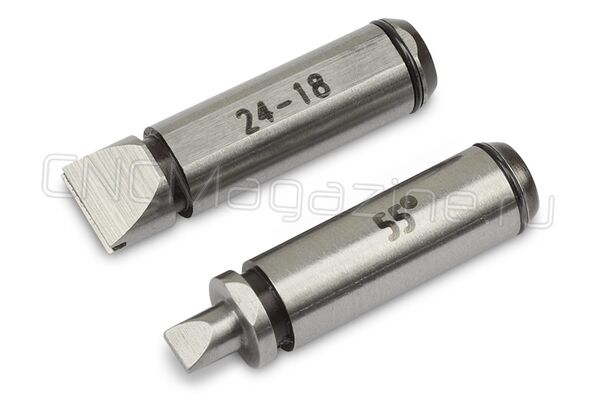 7381-T25 Cменные наконечники для измерения резьбы, 55°, 24-18 TPI