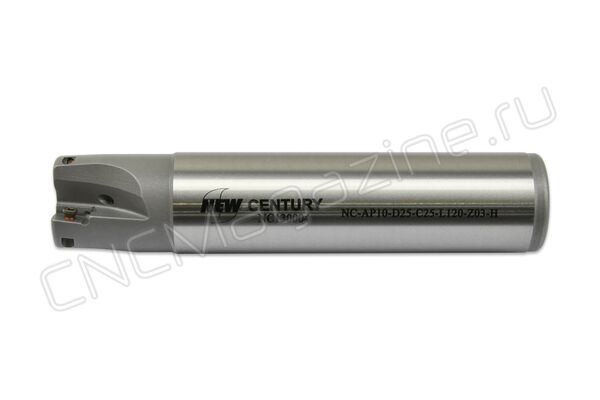 NC-AP10-D25-C25-L120-Z03-H фреза концевая со сменными пластинами