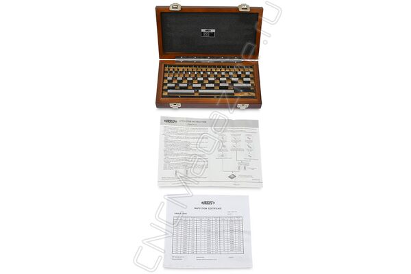 4100-147A Набор стальных концевых мер длины 1-100 мм, 47 шт, класс 1